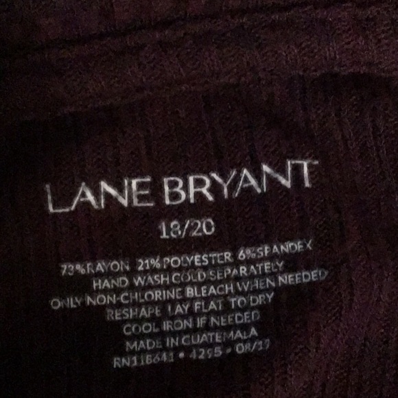 Lane Bryant  Maroon Sweater 18/20 - Picture 7 of 7